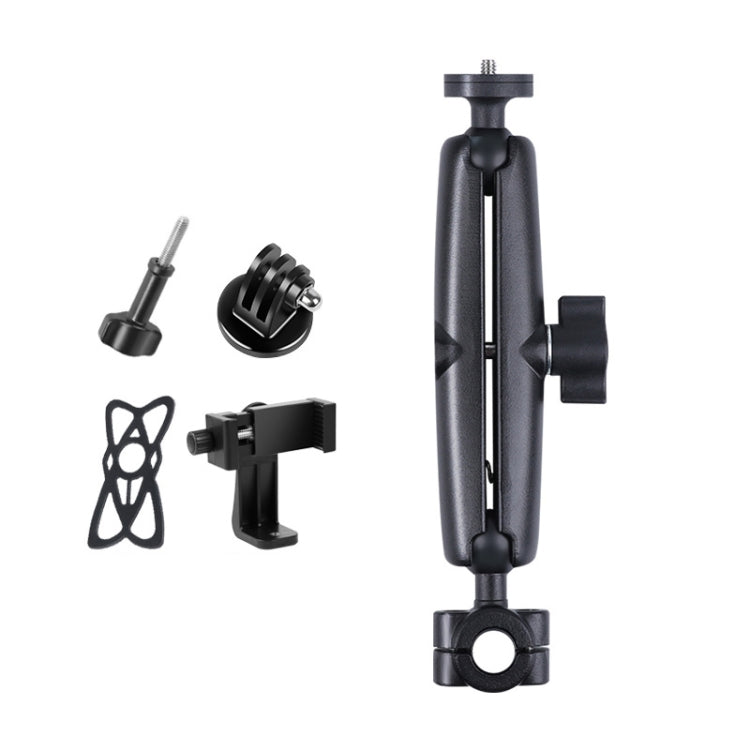 25mm Ballhead Car Front Seat Handlebar Fixed Mount Holder with Tripod Adapter & Screw & Phone Clamp & Anti-lost Silicone Case for GoPro Hero11 Black / HERO10 Black /9 Black /8 Black /7 /6 /5 /5 Sessio ... /3 /2 /1, DJI Osmo Action and Other Action Cameras - DJI & GoPro Accessories by buy2fix | Online Shopping UK | buy2fix