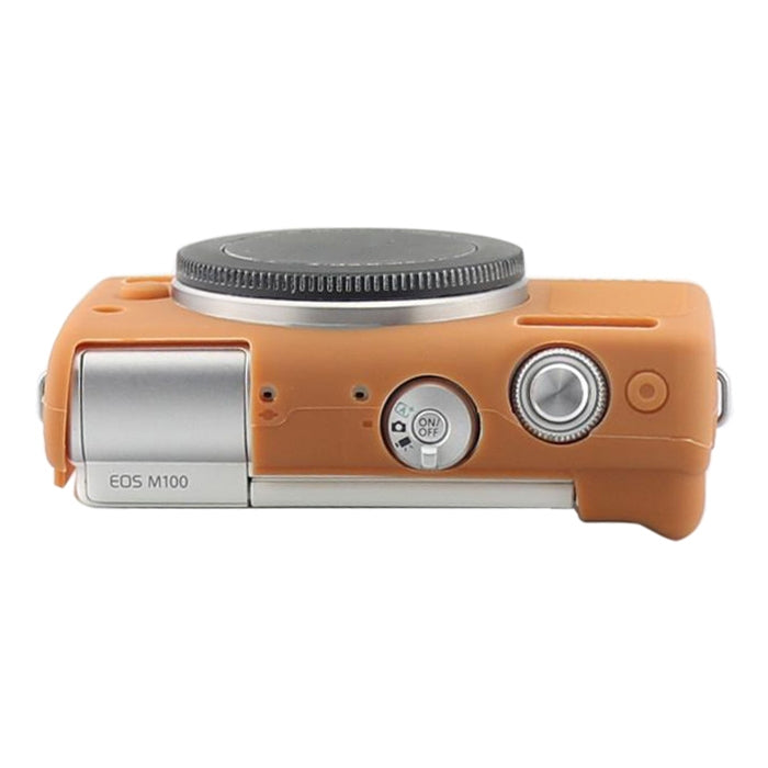 Soft Silicone Protective Case for Canon M100 (Brown) - Camera Accessories by buy2fix | Online Shopping UK | buy2fix