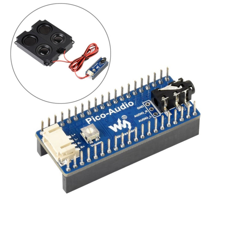 Waveshare Audio Expansion Module for Raspberry Pi Pico, Concurrently Headphone / Speaker Output - Modules Expansions Accessories by WAVESHARE | Online Shopping UK | buy2fix