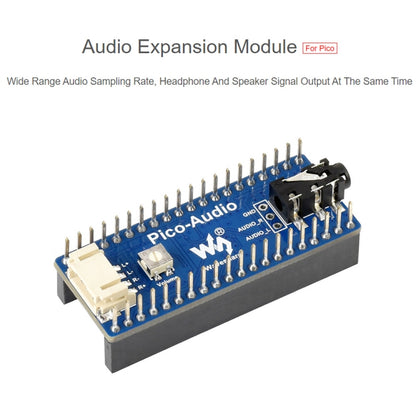 Waveshare Audio Expansion Module for Raspberry Pi Pico, Concurrently Headphone / Speaker Output - Modules Expansions Accessories by WAVESHARE | Online Shopping UK | buy2fix