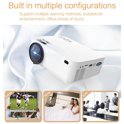 TB612 2200ANSI Lumens 800x400 Resolution 1080P LED+LCD Technology Smart Projector, Support AV / HDMI / SD Card / USB / VGA / TV, US Plug - Consumer Electronics by buy2fix | Online Shopping UK | buy2fix