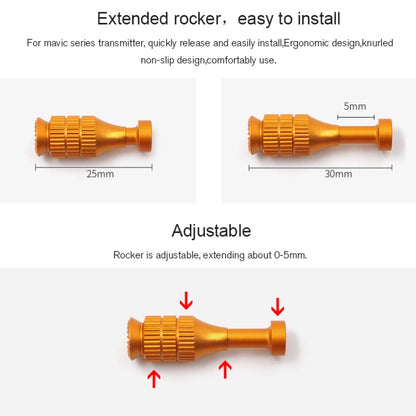 STARTRC 1106055 Drone Remote Control Retractable Adjustment Aluminum Alloy Rocker for DJI Mavic 2 Pro/Air/Mini - DJI & GoPro Accessories by STARTRC | Online Shopping UK | buy2fix