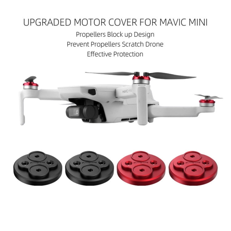 4 PCS Sunnylife Motor Metal Protection Cover for DJI Mini 2 (Red) - Others by Sunnylife | Online Shopping UK | buy2fix