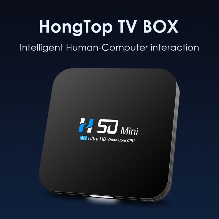 H50 Mini 4K Smart Network TV Box, Android 10.0, RK3318 Quad Core, 2GB+32GB, EU Plug - Consumer Electronics by buy2fix | Online Shopping UK | buy2fix