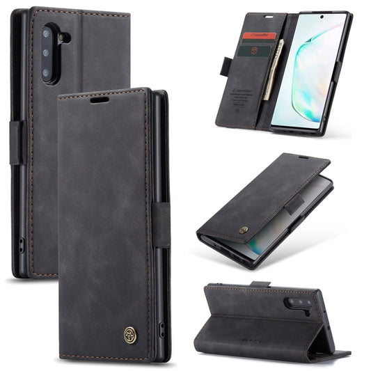 CaseMe-013 Multifunctional Horizontal Flip Leather Case with Card Slot & Holder for Galaxy Note 10(Black) - Galaxy Phone Cases by CaseMe | Online Shopping UK | buy2fix