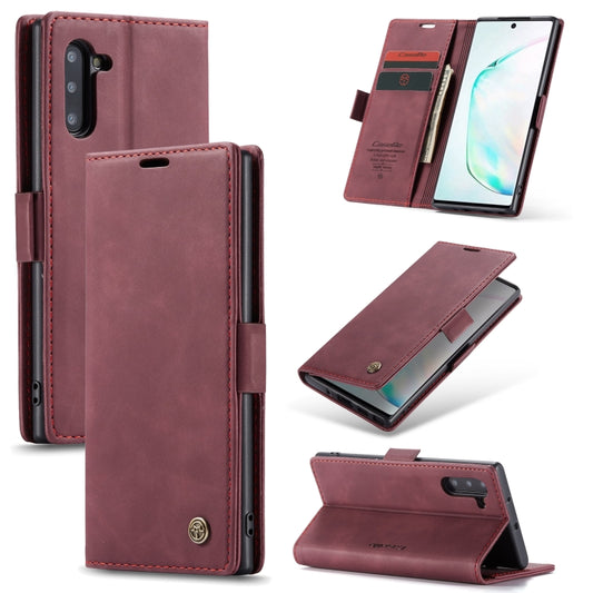 CaseMe-013 Multifunctional Horizontal Flip Leather Case with Card Slot & Holder for Galaxy Note 10(Red Wine) - Galaxy Phone Cases by CaseMe | Online Shopping UK | buy2fix