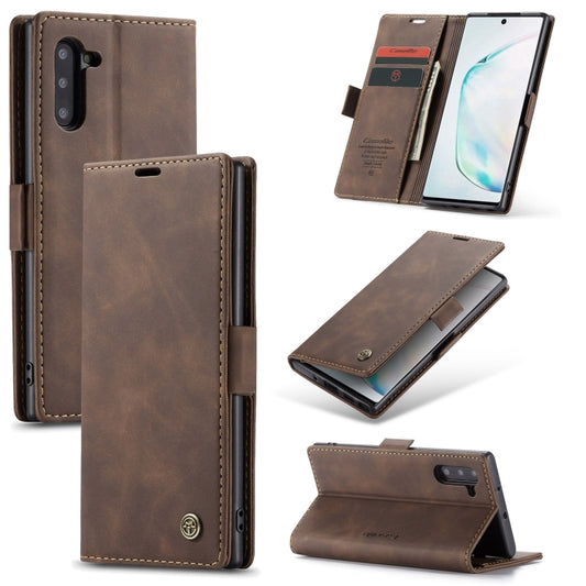 CaseMe-013 Multifunctional Horizontal Flip Leather Case with Card Slot & Holder for Galaxy Note 10(Coffee) - Galaxy Phone Cases by CaseMe | Online Shopping UK | buy2fix