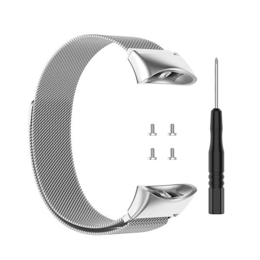 For Garmin Forerunner 45 / 45S / Swim 2 Milanese Watch Band(Silver) - Smart Wear by buy2fix | Online Shopping UK | buy2fix