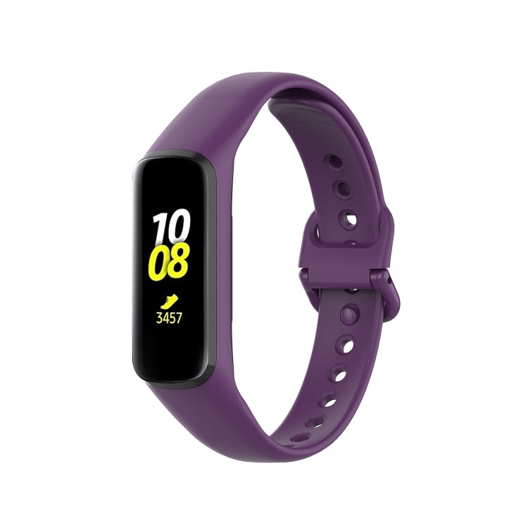 For Samsung Galaxy Fit 2 Silicone Watch Band(Purple) - Smart Wear by buy2fix | Online Shopping UK | buy2fix