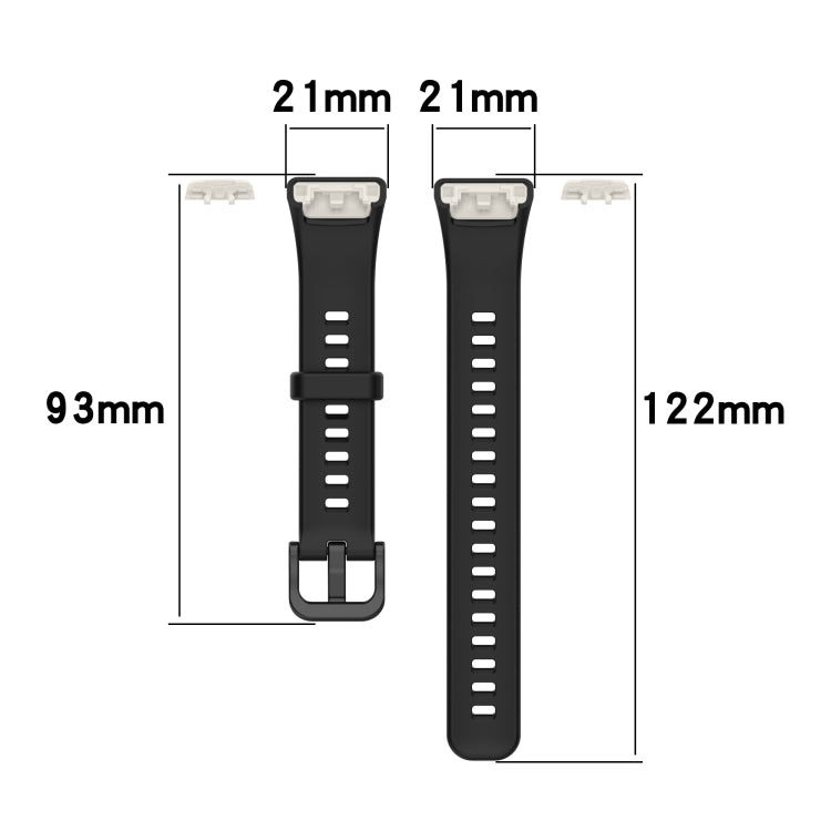 For Huawei Honor Band 6 TPU Watch Band, Size: One Size(Light Pink) - Smart Wear by buy2fix | Online Shopping UK | buy2fix