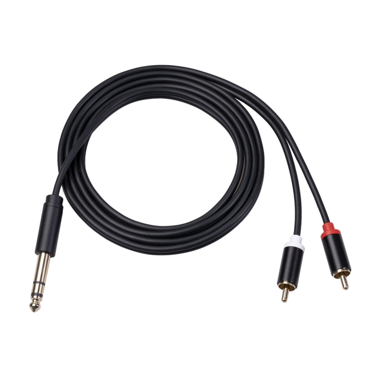 3685 6.35mm Male to Double RCA Male Stereo Audio Cable, Length:1.5m - Consumer Electronics by buy2fix | Online Shopping UK | buy2fix