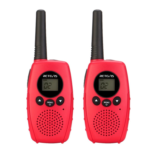 1 Pair RETEVIS RT628B 0.5W EU Frequency 446MHz 3CHS Simple Handheld Children Walkie Talkie(Red) - Consumer Electronics by RETEVIS | Online Shopping UK | buy2fix