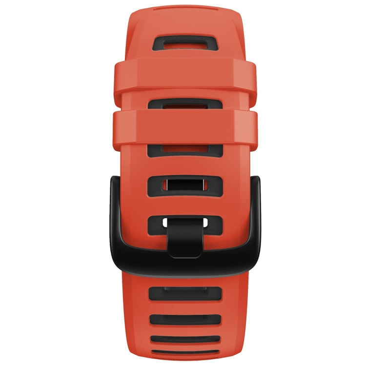 For Garmin Instinct / Instinct Esports Two-color Silicone Watch Band(Red+Black) - Smart Wear by buy2fix | Online Shopping UK | buy2fix