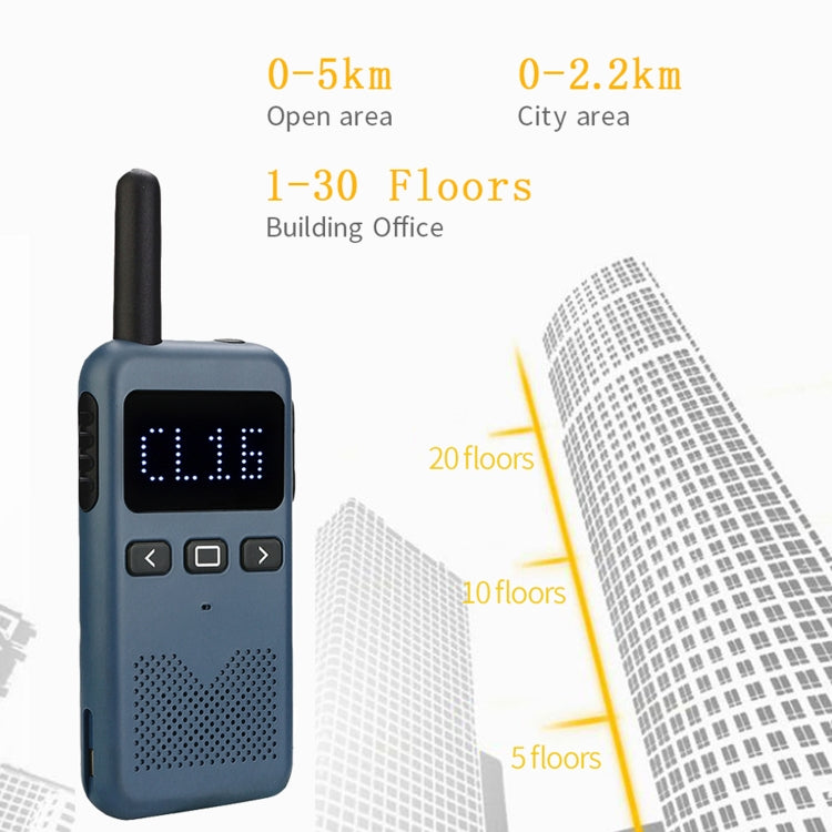 RETEVIS RB19 462.5500-467.7125MHz 22CHS FRS License-free Two Way Radio Handheld Walkie Talkie, US Plug(Navy Blue) - Handheld Walkie Talkie by RETEVIS | Online Shopping UK | buy2fix