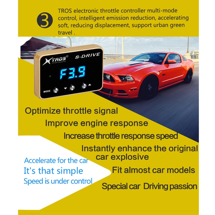 For Volkswagen Sharan 2000-2010 TROS 8-Drive Potent Booster Electronic Throttle Controller Speed Booster - In Car by TROS | Online Shopping UK | buy2fix