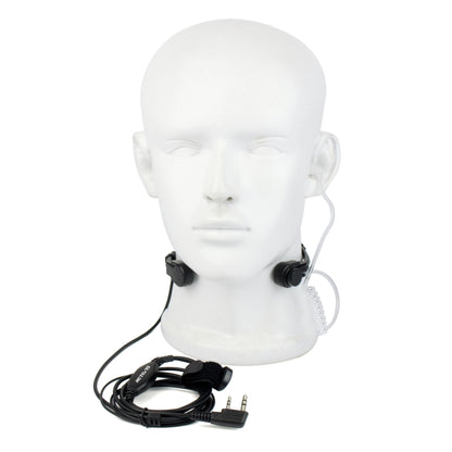 RETEVIS K-001 2 Pin Retractable Throat Covert Acoustic Tube Earphone Microphone for H-777/RT-5R - Microphones & Headsets by RETEVIS | Online Shopping UK | buy2fix