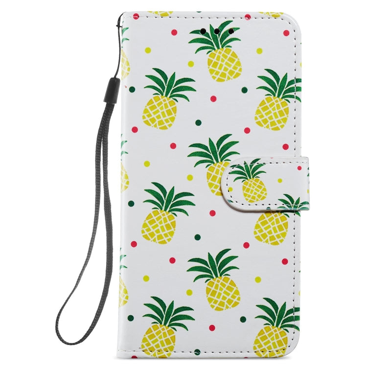 For Xiaomi Redmi Note 10 Pro Painted Pattern Horizontal Flip Leather Case with Holder & Card Slots & Photo Frame(Pineapple) - Xiaomi Accessories by buy2fix | Online Shopping UK | buy2fix
