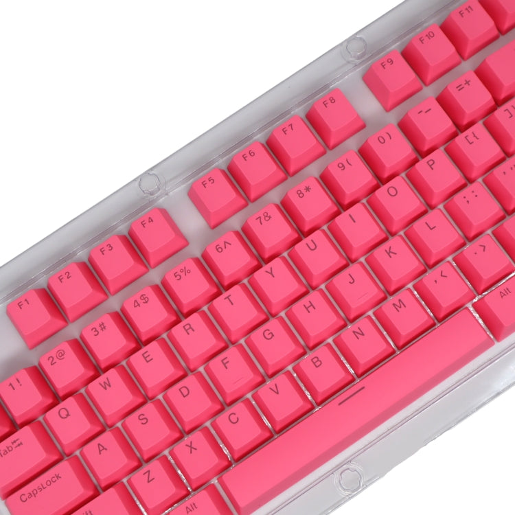 HXSJ P9 104 Keys PBT Color Mechanical Keyboard Keycaps(Rose Red) - Other by HXSJ | Online Shopping UK | buy2fix