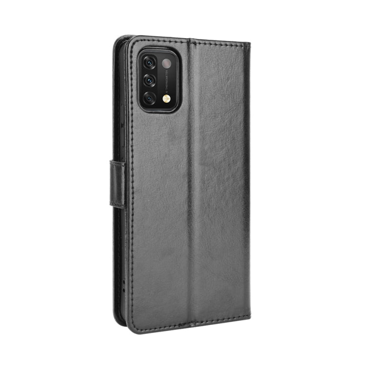 For Umidigi A11 Crazy Horse Texture Horizontal Flip Leather Case with Holder & Card Slots & Lanyard(Black) - More Brand by buy2fix | Online Shopping UK | buy2fix