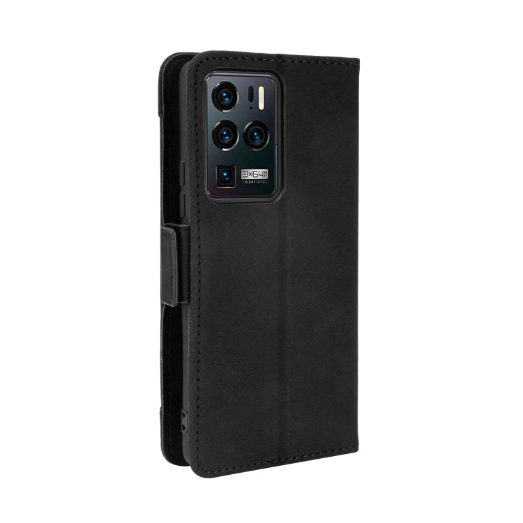 For ZTE Axon 30 Ultra 5G Skin Feel Calf Pattern Horizontal Flip Leather Case with Holder & Card Slots & Photo Frame(Black) - ZTE Cases by buy2fix | Online Shopping UK | buy2fix