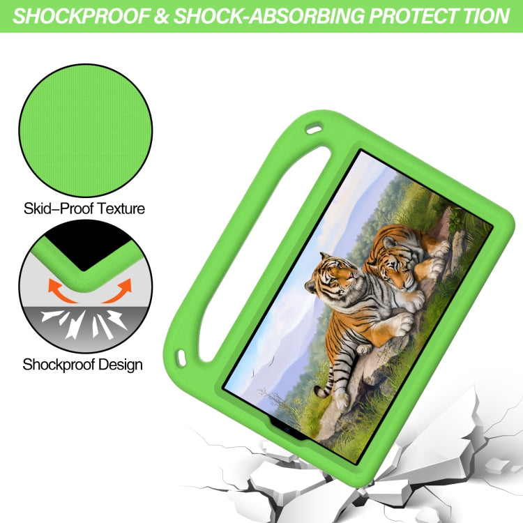 For Samsung Galaxy Tab A7 Lite 8.7 SM-T220 / SM-T225 Handle Portable EVA Shockproof Anti Falling Protective Case with Triangle Holder(Green) - Tab A7 Lite T220 / T225 by buy2fix | Online Shopping UK | buy2fix