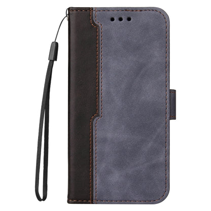 For iPhone 13 Pro Business Stitching-Color Horizontal Flip PU Leather Case with Holder & Card Slots & Photo Frame  (Grey) - iPhone 13 Pro Cases by buy2fix | Online Shopping UK | buy2fix