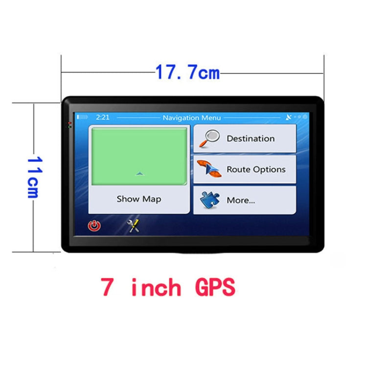 X20 7 inch Car GPS Navigator 8G+256M Capacitive Screen Bluetooth Reversing Image, Specification:Australia Map - In Car by buy2fix | Online Shopping UK | buy2fix