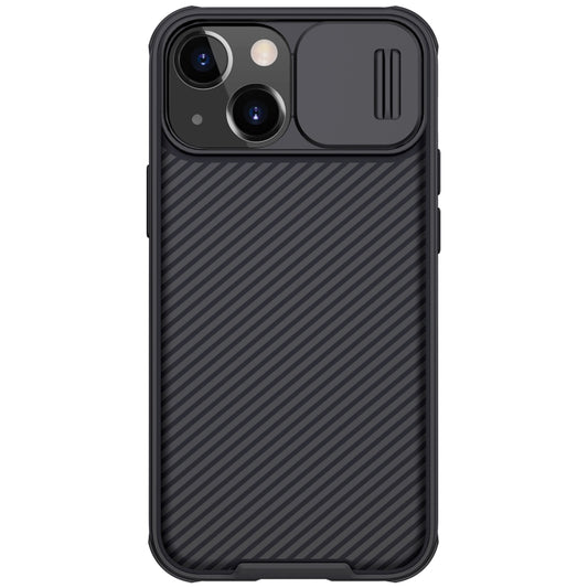 For iPhone 13 NILLKIN Black Mirror Pro Series Camshield Full Coverage Dust-proof Scratch Resistant Phone Case(Black) - iPhone 13 Cases by NILLKIN | Online Shopping UK | buy2fix