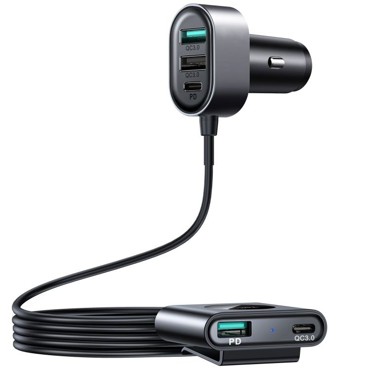 JOYROOM JR-CL05 72W 2 PD USB-C / Type-C + 3 QC 3.0 USB Fast Car Charger(Black) - In Car by JOYROOM | Online Shopping UK | buy2fix