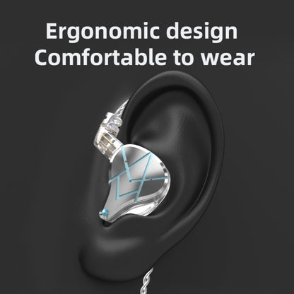KZ ASX 20-unit Balance Armature Monitor HiFi In-Ear Wired Earphone No Mic(Black) - In Ear Wired Earphone by KZ | Online Shopping UK | buy2fix