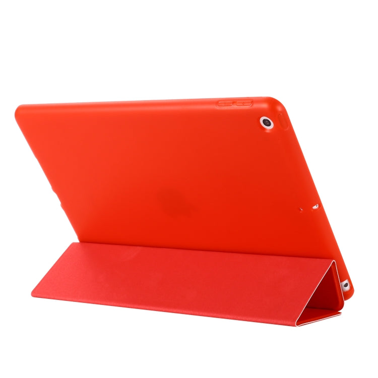 For iPad 10.2 2021 / 2020 / 2019 GEBEI Shockproof Horizontal Flip Leather Case with Three-folding Holder(Red) - iPad 10.2 Cases by GEBEI | Online Shopping UK | buy2fix