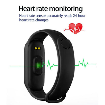 M6 Sports Smart Bracelet, Support Heart Rate Monitoring & Blood Pressure Monitoring & Sleep Monitoring & Sedentary Reminder, Type:Linear Charging(Blue) - Smart Wear by buy2fix | Online Shopping UK | buy2fix