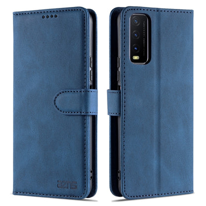 For vivo Y20 AZNS Dream II Skin Feel PU+TPU Horizontal Flip Leather Case with Holder & Card Slots & Wallet(Blue) - vivo Cases by AZNS | Online Shopping UK | buy2fix