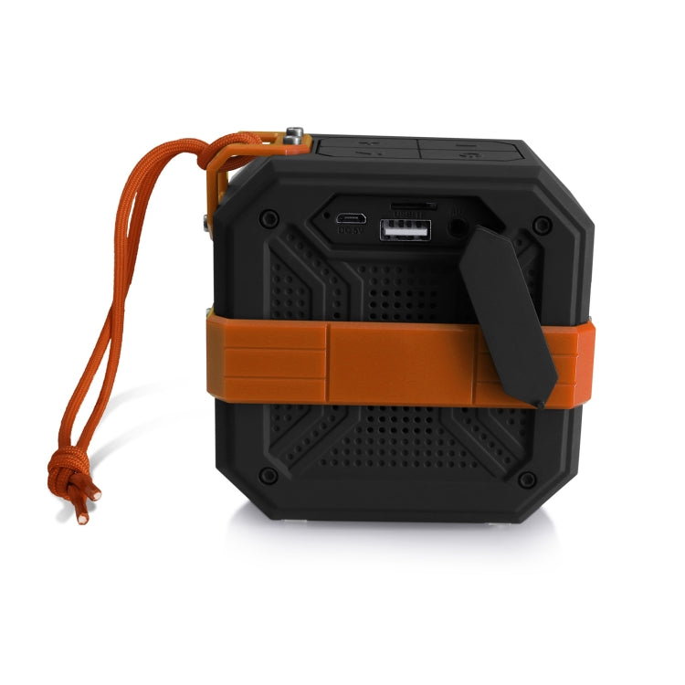 New Rixing NR-103 Mini TWS Bluetooth Speaker with Lanyard(Orange) - Mini Speaker by New Rixing | Online Shopping UK | buy2fix