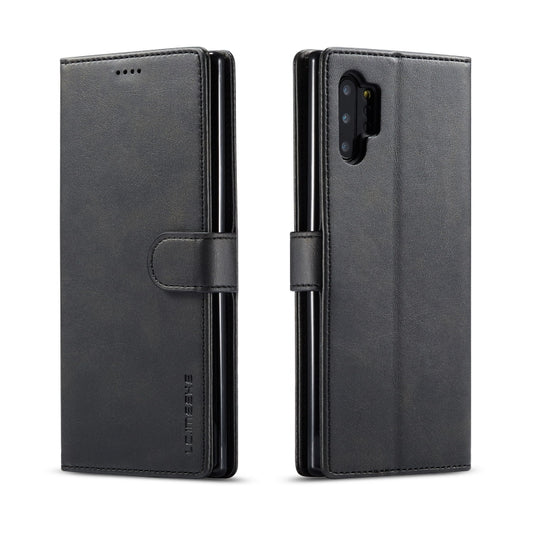 For Galaxy Note 10 Plus LC.IMEEKE Calf Texture Horizontal Flip Leather Case, with Holder & Card Slots & Wallet(Black) - Samsung Accessories by LC.IMEEKE | Online Shopping UK | buy2fix