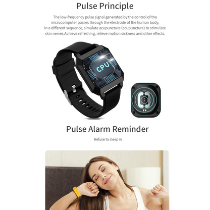 F8 0.96 inch TFT Screen Life Waterproof Smart Watch, Support Sleep Monitoring / Heart Rate Monitoring / Blood Pressure Monitoring / Pulse Reminder(Black) - Smart Wear by buy2fix | Online Shopping UK | buy2fix