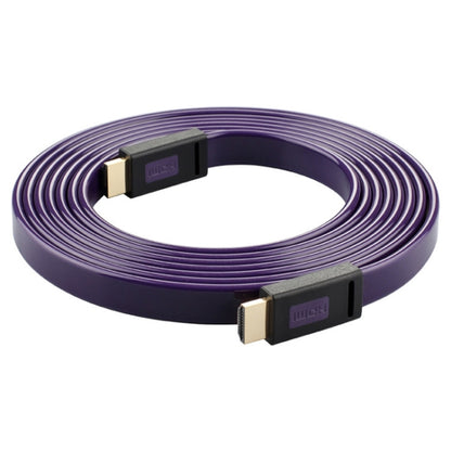 ULT-unite 4K Ultra HD Gold-plated HDMI to HDMI Flat Cable, Cable Length:1m(Transparent Purple) - Cable by ult-unite | Online Shopping UK | buy2fix
