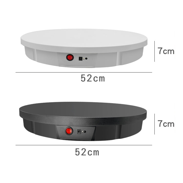 52cm Remote Control Electric Rotating Turntable Display Stand Video Shooting Props Turntable, Plug-in Power, Power Plug:US Plug(White) - Camera Accessories by buy2fix | Online Shopping UK | buy2fix