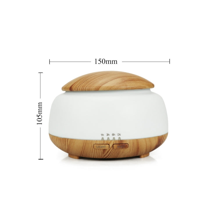 Wood Grain Humidifier Air Purifier Ultrasonic Atomization Household Aromatherapy Machine with Colorful LED Light Automatic Alcohol Sprayer, Plug Specification:UK Plug(Light Brown) - Home & Garden by buy2fix | Online Shopping UK | buy2fix