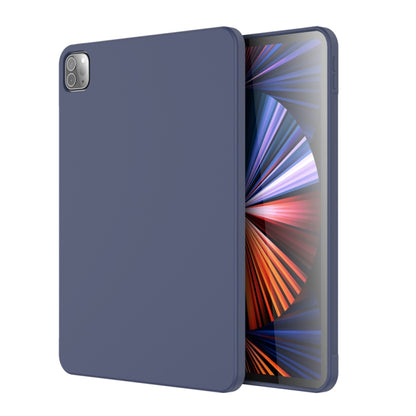 For iPad Pro 11 inch Mutural Silicone Microfiber Tablet Case(Midnight Blue) - Apple Accessories by Mutural | Online Shopping UK | buy2fix