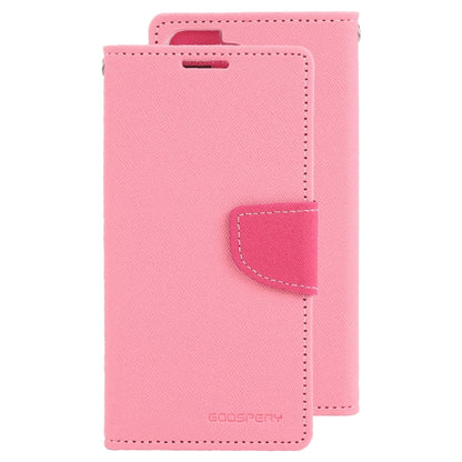 For Samsung Galaxy S22+ 5G GOOSPERY FANCY DIARY Cross Texture Leather Phone Case(Pink) - Galaxy S22+ 5G Cases by GOOSPERY | Online Shopping UK | buy2fix