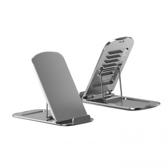 Aluminum Alloy Folding Phone Holder(Silver) - Desktop Holder by buy2fix | Online Shopping UK | buy2fix
