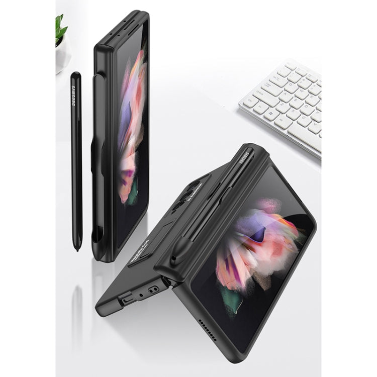 For Samsung Galaxy Z Fold3 5G GKK Magnetic Full Coverage Phone Flip Case with Pen Slot(Black) - Samsung Accessories by GKK | Online Shopping UK | buy2fix