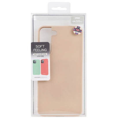 For Samsung Galaxy S22+ 5G GOOSPERY SOFT FEELING Liquid TPU Soft Case(Apricot) - Samsung Accessories by GOOSPERY | Online Shopping UK | buy2fix