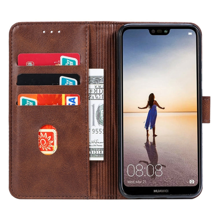 For Huawei P20 Lite GUSSIM Business Style Horizontal Flip Leather Case with Holder & Card Slots & Wallet(Brown) - Mobile Accessories by GUSSIM | Online Shopping UK | buy2fix