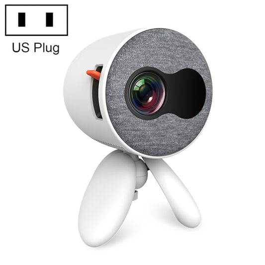 YG220 Same Screen Version Children Projector Mini LED Portable Home Speaker Projector, Plug Type:US Plug(White) - Consumer Electronics by buy2fix | Online Shopping UK | buy2fix
