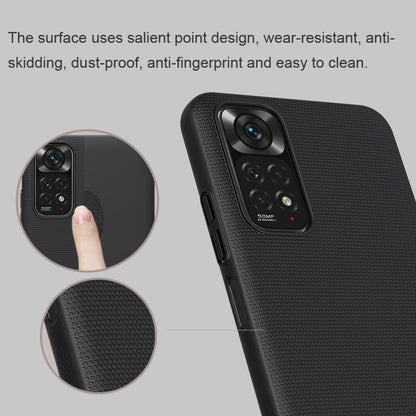 For Xiaomi Redmi Note 11 4G Global NILLKIN Frosted PC Phone Case(Black) - Xiaomi Cases by NILLKIN | Online Shopping UK | buy2fix