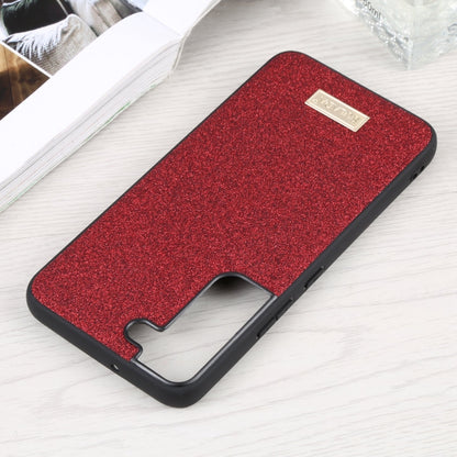 For Samsung Galaxy S22 5G SULADA Shockproof TPU + Handmade Leather Phone Case(Red) - Galaxy S22 5G Cases by SULADA | Online Shopping UK | buy2fix