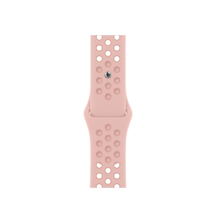 Sport Silicone Watch Band For Apple Watch Series 8&7 41mm / SE 2&6&SE&5&4 40mm / 3&2&1 38mm(Pink Oxford/Rose Whisper) - Smart Wear by buy2fix | Online Shopping UK | buy2fix