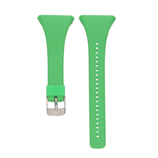 For POLAR FT4 & FT7 Silicone Watch Band(Green) - Smart Wear by buy2fix | Online Shopping UK | buy2fix